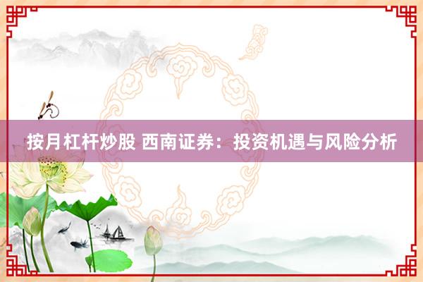 按月杠杆炒股 西南证券：投资机遇与风险分析
