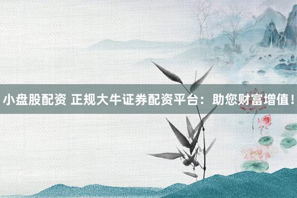 小盘股配资 正规大牛证券配资平台：助您财富增值！