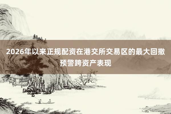 2026年以来正规配资在港交所交易区的最大回撤预警跨资产表现